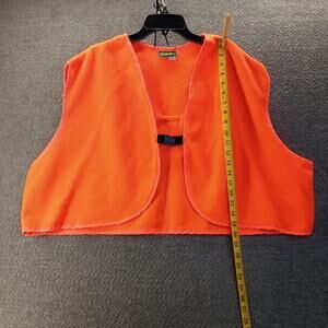Cabela’s Blaze Orange Fleece Vest Men’s XXXL Hunting Safety USA Made